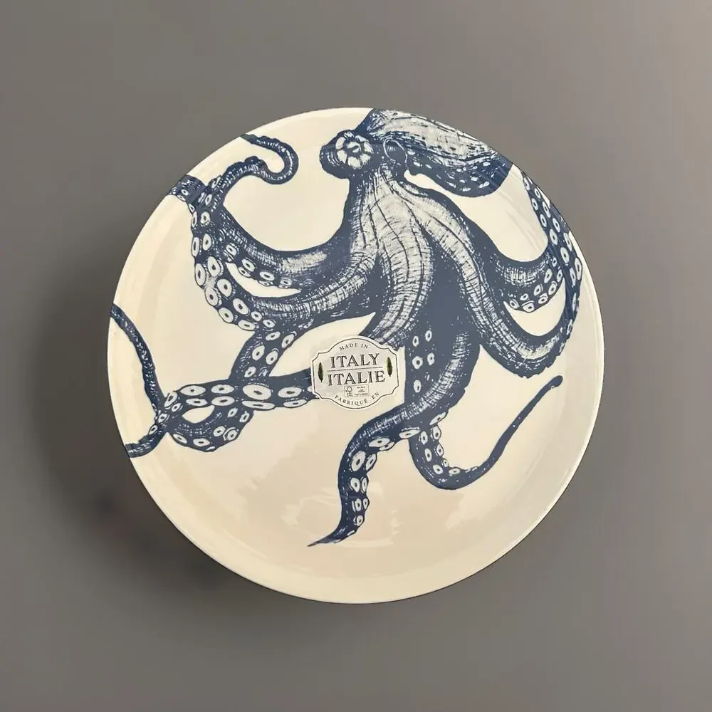 Ceramiche Octopus Chop Serve Plate Platter 12